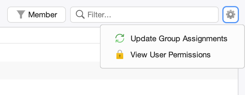 View User Permissions Screenshot