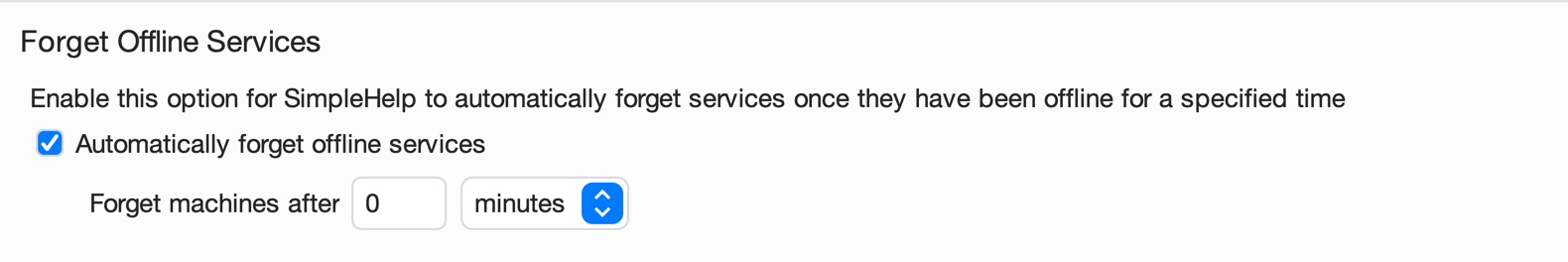 Forget Offline Services Screenshot