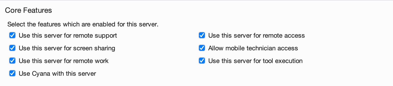Features Screenshot