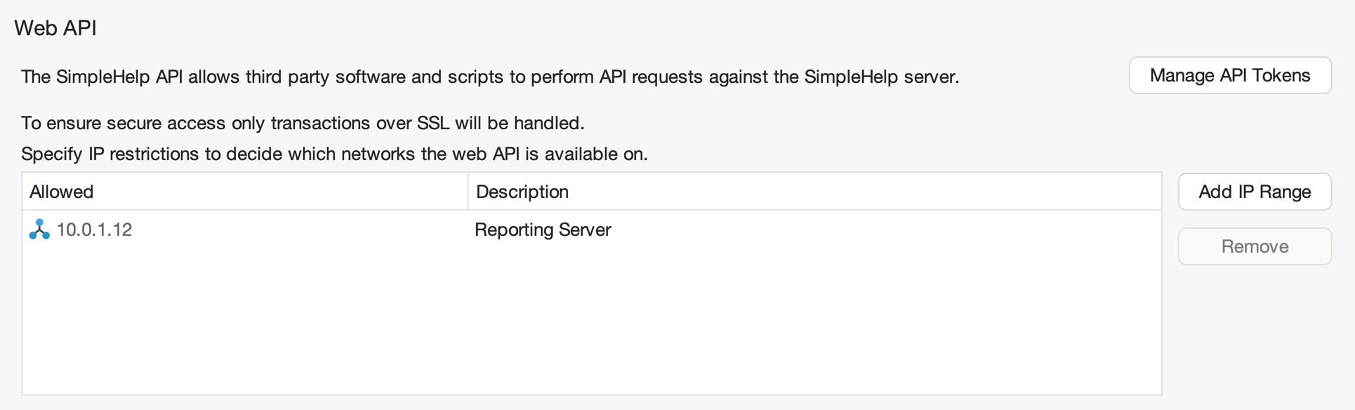 Web API Screenshot