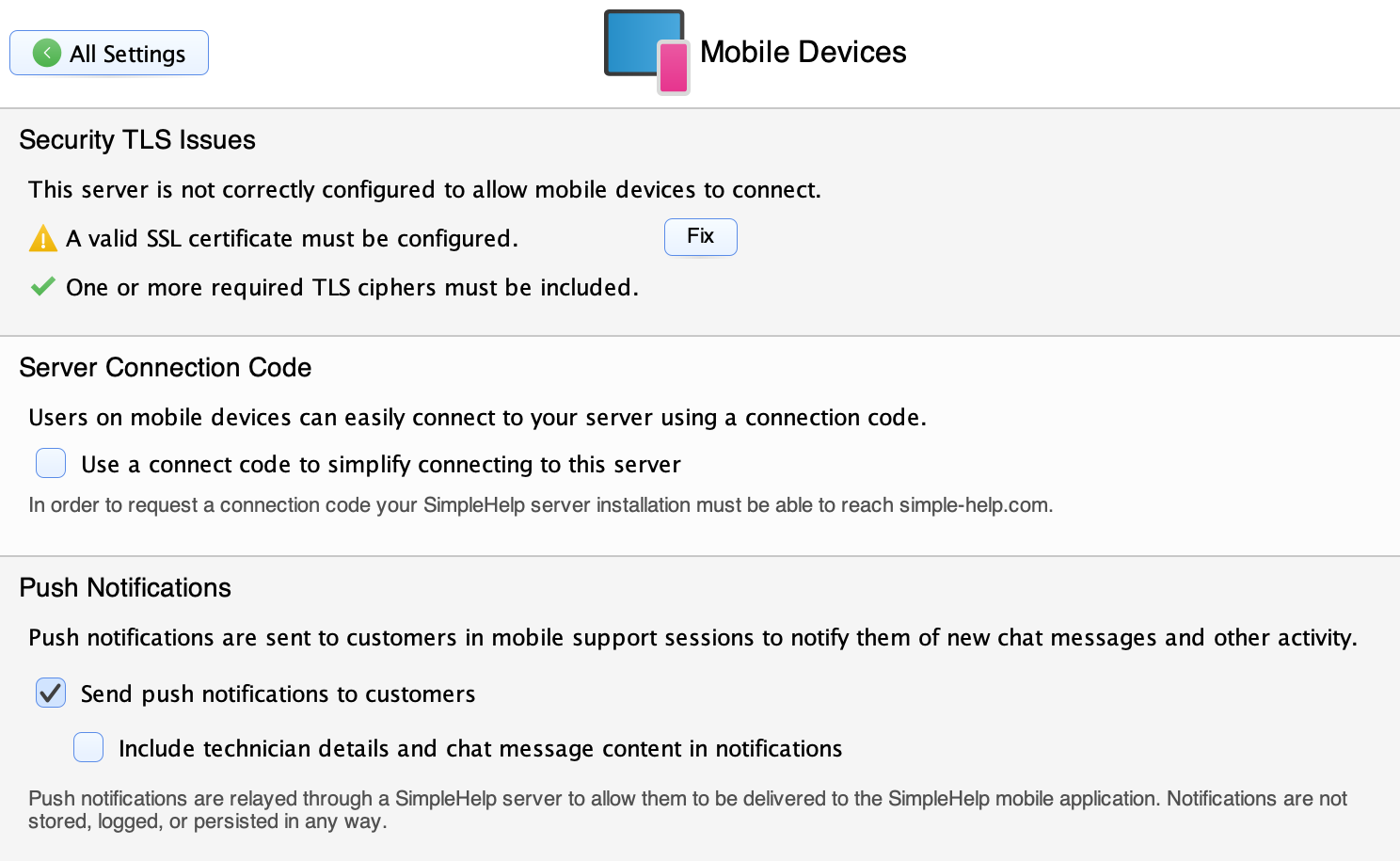 Mobile Devices Screenshot